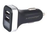 Incarcator Usb X2, 2.1a, Pentru Priza Bricheta 12/24v Cu Voltmetru Carmotion 58709