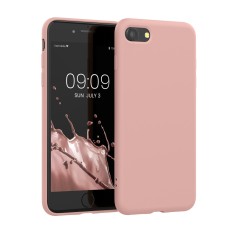 Husa Kwmobile pentru Apple iPhone 8/iPhone 7/iPhone SE 2, Silicon, Roz, 49979.237 foto