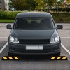 VidaXL Limitatoare parcare reflectorizante 2 buc. 56x15x10 cm cauciuc