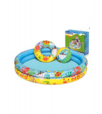 Set 3 piese piscina, colac si minge gonflabila pentru copii