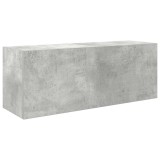 Cumpara ieftin Dulap perete baie, gri beton, 80x25x30 cm, lemn prelucrat