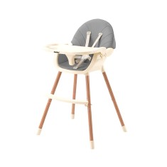 Scaun de hrănire 2 &icirc;n 1 gri