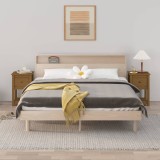 VidaXL Noptiere, 2 buc, maro miere, 40x35x61,5 cm, lemn masiv de pin