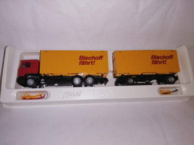 bnk jc AWM Modelle Bischoff MAN F90 camion si remorca container 75954 foto