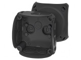 Carcasă cutie conexiuni IP66 neagră 84mm x 84mm x 55mm