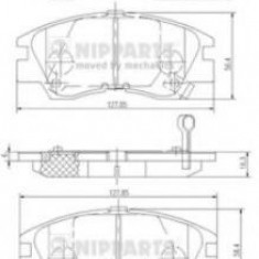 Set placute frana,frana disc MITSUBISHI PAJERO II (V3_W, V2_W, V4_W) (1990 - 1999) NIPPARTS J3605027