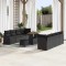vidaXL Set de canapele pentru grădină 11 pcs Negru 90 x 55 x 71 cm 3364189