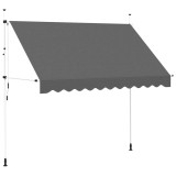 Cumpara ieftin Copertina retractabila manual, antracit, 300 cm