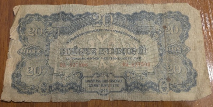 20 pengo 1944, Armata Roșie, Ungaria