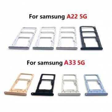 Suport SIM Samsung Galaxy A33 5G Albastru Service Pack foto