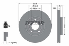 TEXTAR 92327503 PRO Disc frana foto