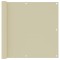 Gossi paravan pentru balcom, crem, 90x300 cm, tesatura oxford