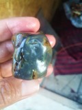 Turmalina Albastra in Quartz, Piatra Naturala Bruta, 41mm, 85g, Indicolit, Colectie Minerale, Chakra Gatului si Al Treilea Ochi