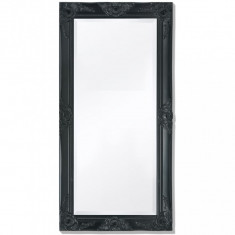 Oglinda de perete în stil baroc, 100 x 50 cm, negru GartenMobel Dekor