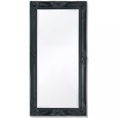 Oglinda de perete &amp;icirc;n stil baroc, 100 x 50 cm, negru GartenMobel Dekor foto