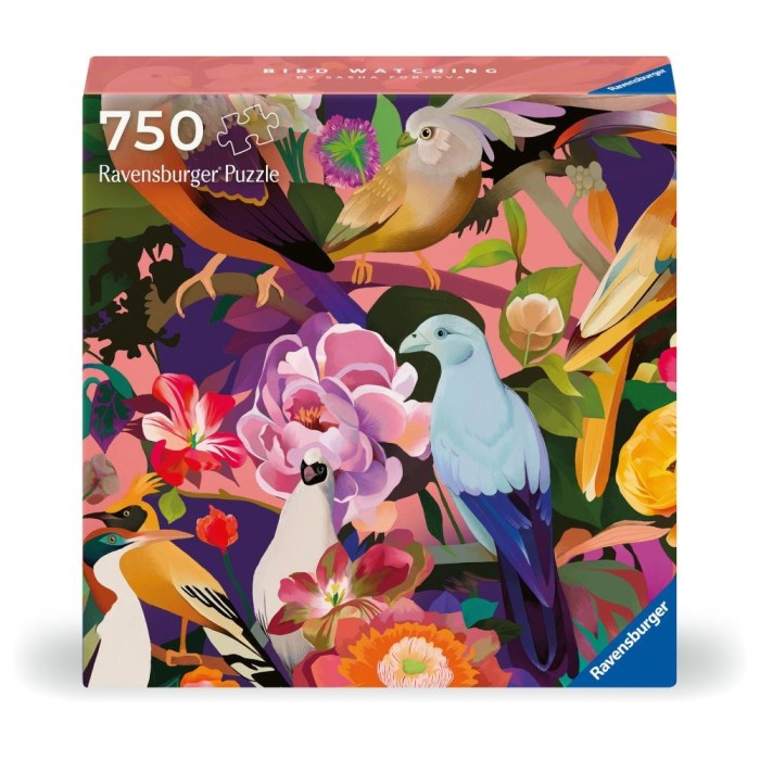 Ravensburger - Puzzle pasari si flori 750 piese