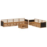 vidaXL Set de canapele de exterior 8 pcs natural 79 x 79 x 37 cm 3383102