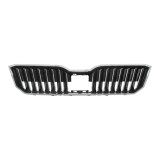 Grila radiator Skoda Superb (3v), 05.2015-06.2024, montare fata, cu rama crom; vopsit; negru; cu ACC, RapidAuto