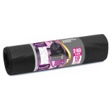 Saci menajeri Luxia polietilena LDPE 240 litri 10 buc/rola negru