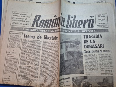 ziarul romania libera 18 decembrie 1991 foto