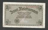 GERMANIA NAZISTA 2 MARCI REICHSMARK 1940 [2] P- 137b , 8 cifre , Litera A , XF