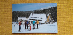 Predeal - Hotel Clabucet sosire - carte postala circulata 1975 foto