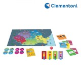 Joc de Societate Clementoni, Cunosc Rom&acirc;nia, Educațional, Multicolor, 6+ Ani