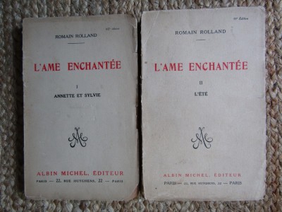 Romain Rolland - L&amp;#039;&amp;#039;ame enchantee - 2 vol. - limba franceza foto
