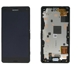 Ansamblu display touchscreen rama Sony Xperia Z3 Compact negru