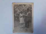 Fotografie 6/9 cm cu cuplu din Dorohoi județul Botoșani &icirc;n 1946