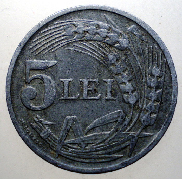 7.348 ROMANIA WWII 5 LEI 1942