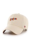 47brand șapcă de baseball din bumbac MLB Los Angeles Dodgers culoarea bej, cu imprimeu, 47 Brand