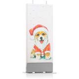 Flatyz Holiday Santa Claus Dog lumanare 6x15 cm