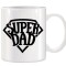Cana alba ceramica personalizata Super Dad, INOVATIX&reg;. 330ml