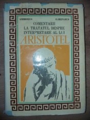 Comantarii la tratatul despre interpretare a lui Aristotel Ammonius Stephanus