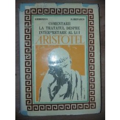 Comantarii la tratatul despre interpretare a lui Aristotel Ammonius Stephanus