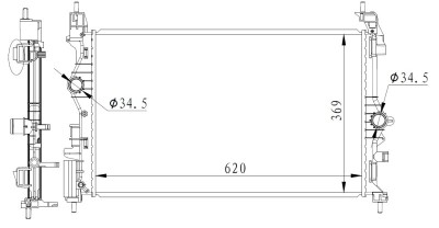 NRF 59272 Radiator, racire motor foto