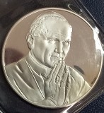 (A125) MEDALIE DIN ARGINT GERMANIA - CALATORIA LUI PAPA IOAN PAUL AL II-LEA IN GERMANIA - 1980, MARCAJ ARGINT 999, PROOF