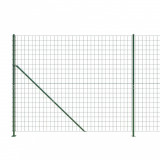 Gard plasa de sarma cu bordura, verde, 1,4x10 m GartenMobel Dekor, vidaXL