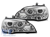 Kit de faruri xenon de tuning potrivit pentru BMW X5 E70 2007-2010 AFS cu baza cromata, stanga si dreapta Performance AutoTuning
