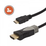 Cablu mini HDMI &bull; 3 mcu conectoare placate cu aur