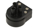 Mufă Circulară 3 PIN-uri Nichelată 3A 250V