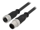 Cablu HARTING 21348485C78100 pentru senzori și automatizări, 12 pini, mufă, 10m