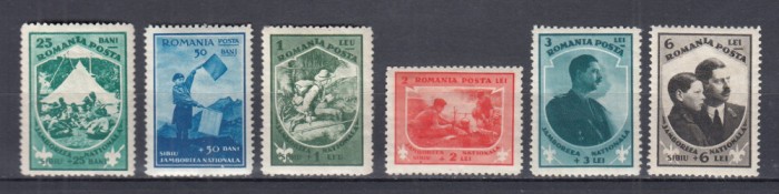 ROMANIA 1932 LP 98 JAMBOREEA NATIONALA SIBIU SERIE MNH