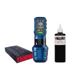 Kit Tatuaje Pentru incepatori OZER X Channel, Albastru, 4.2mm, Pachet Complet
