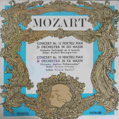 Disc vinil, LP. CONCERT NR.13 PENTRU PIAN SI ORCHESTRA IN DO MAJOR-W.A. MOZART, SOLISTA CLARA HASKIL