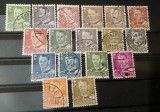 Lot Danemarca 1948-1950 - Seria Uzuală Regele Frederik IX, Portret Militar, Ștampilate, 18v -A333