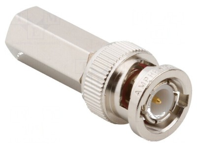 Conector BNC mufă tată drept 50&amp;Omega; &amp;icirc;nşurubată twist-on POM foto