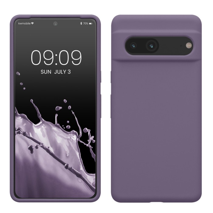 Husa Kwmobile pentru Google Pixel 7, Mov inchis, Silicon, KWM0000171I042C