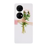 Husa compatibila cu Huawei Nova Y70 model Flower bouquet gift, Silicon, TPU, Viceversa, Transparent, Carcasa
